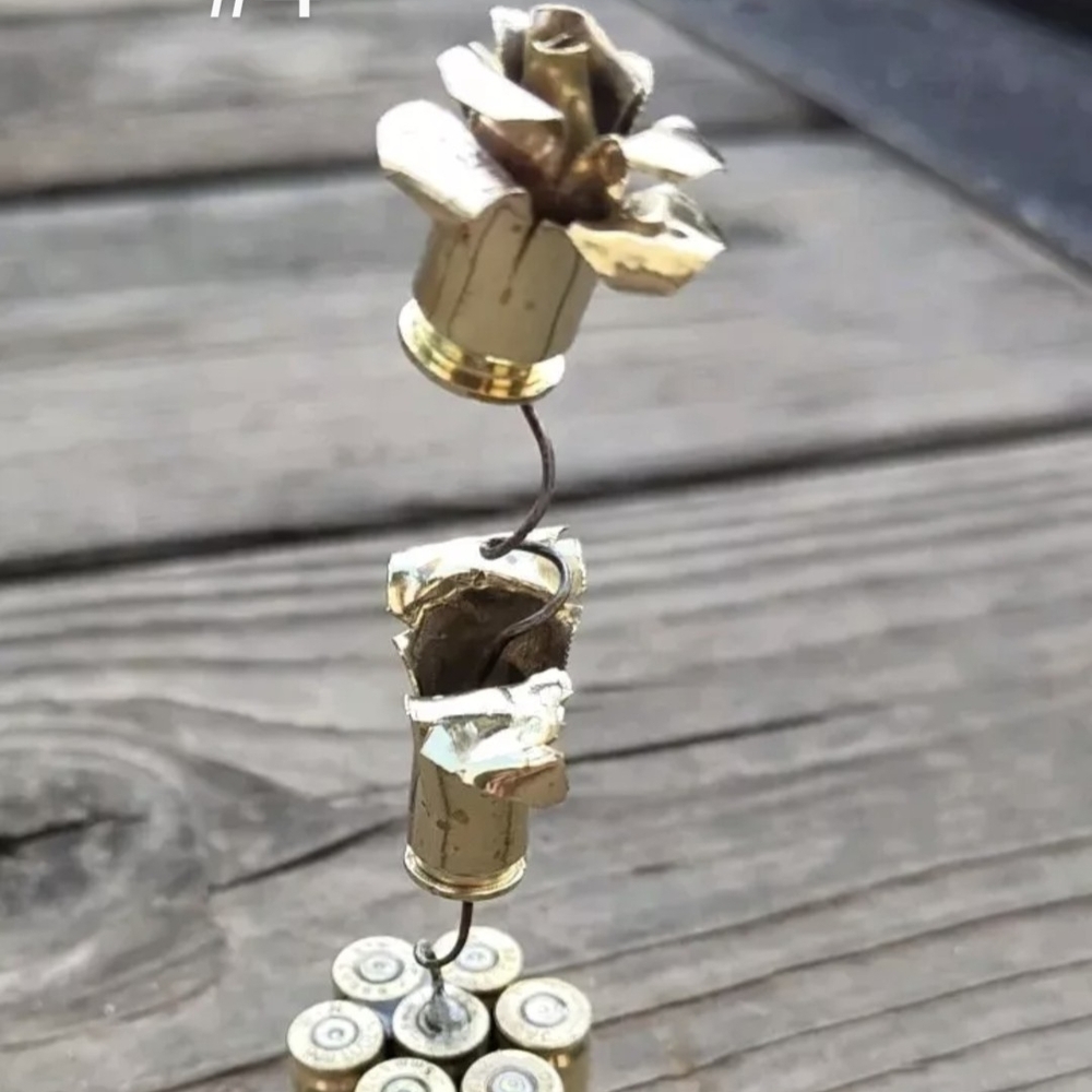 Bullet Rose Handmade Mens Women's Gift Unique  One Of A Kind Limited Edition
